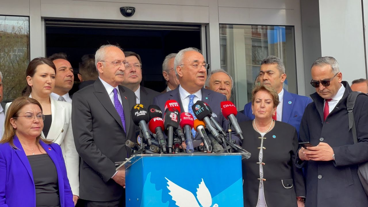CHP Genel Başkanı Kılıçdaroğlu, DSP Genel Başkanı Aksakal’ı ziyaret etti