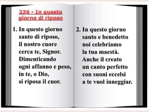 236 In questo giorno santo di riposo - Innario Chiesa Cristiana Avventista del Settimo Giorno 2014