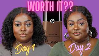 Is the NEW Armani 24 Hour Foundation Worth It? 😳 2 Day Wear Test | Oily Skin