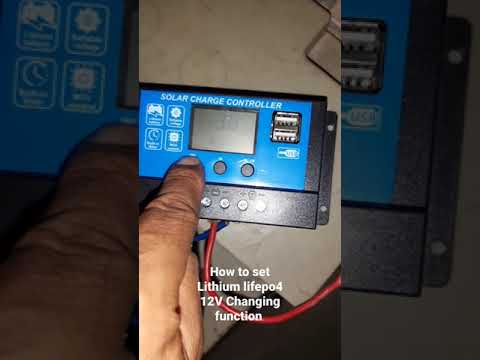 Chang Setting PWM change controller to Lithium 12V Battery