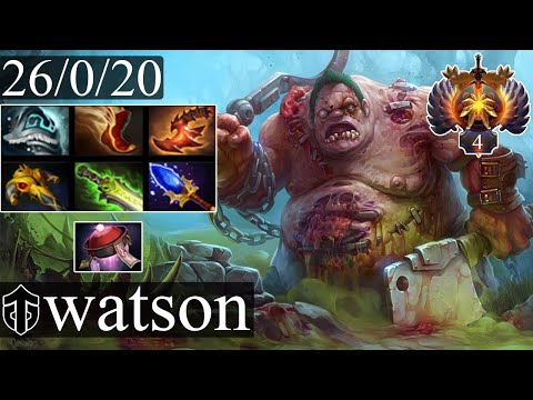 Entity.医者watson` (Smurf) - Pudge | Carry Gameplay Dota 2 Patch 7.34b