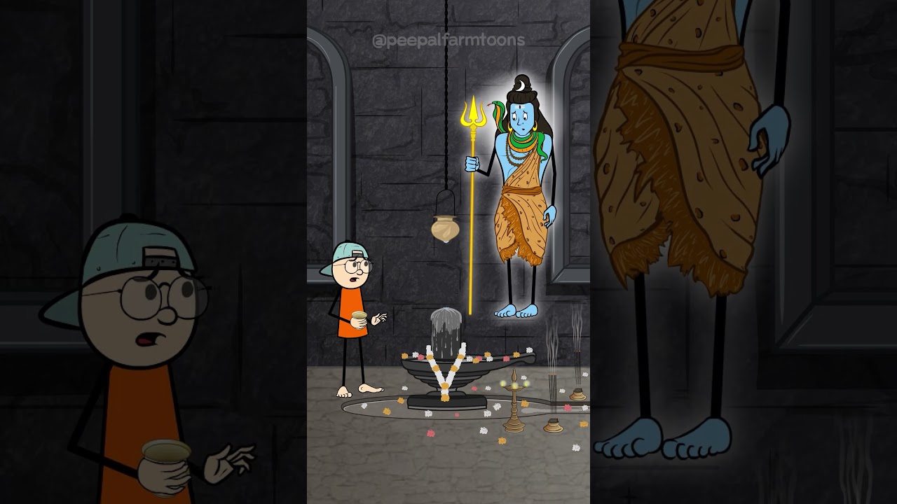 Shivratri pe doodh to chadana hai #animation