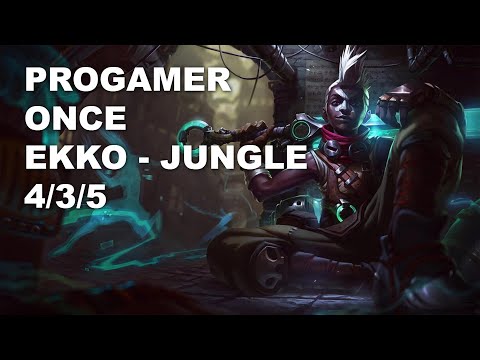 Progamer Once Jungle Ekko vs Elise - KR Challenger Rank Game