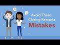 5 Mistakes to Avoid During Closing Remarks for a Speech | Brian Tracy
