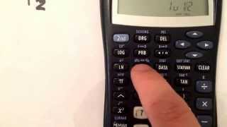 Converting from a decimal to a fraction using your TI-30X IIS calculator