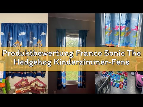 Produktbewertung Franco Sonic The Hedgehog Kinderzimmer-Fenstervorhang-Set, 203 x 160 cm, (offiziell