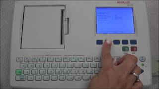 Schiller Cardiovit AT-101 Settings