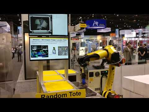 Automate 2019 - FANUC - M-10iD/12 & 3DV/400 Vision - Random Tote Picking with Soft Robotics Gripper