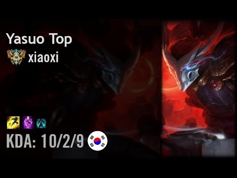 Yasuo Top vs Graves - xiaoxi - KR Challenger Path 6.5