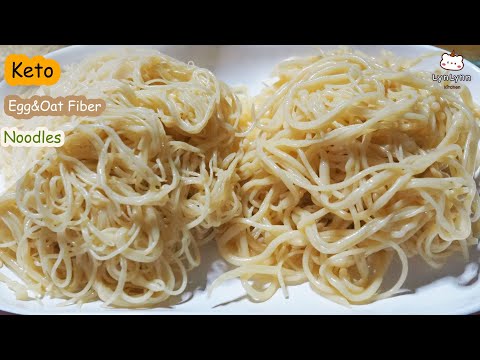Gluten free! Keto Noodles Recipe | Keto Egg & Oat Fiber Noodles | Molecular Gastronomy