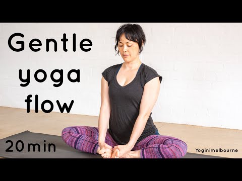 20min gentle yoga flow 🖤  | whole body