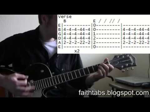 George Michael Faith Guitar Lesson Chords & Tab Tutorial also by Limp Bizkit