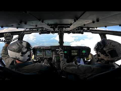 U.S. Marine Corps MV-22B Osprey Cockpit Footage
