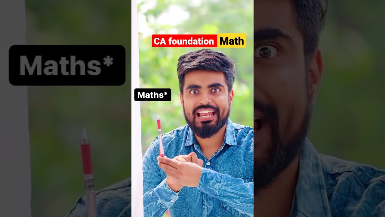 CA Foundation math question ❓