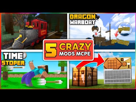 TOP 5 Crazy MINECRAFT MODS Best Mods For MCPE 1.19 + That Will Blow Your Mind !!