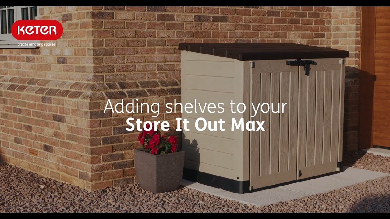 How To Add Shelves To Keter Store It Out Max | Step by Step Video