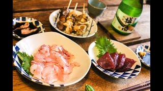 - スーパーで500円で買った「ノドグロ」をさばいてお刺身で夜を始めることにします。