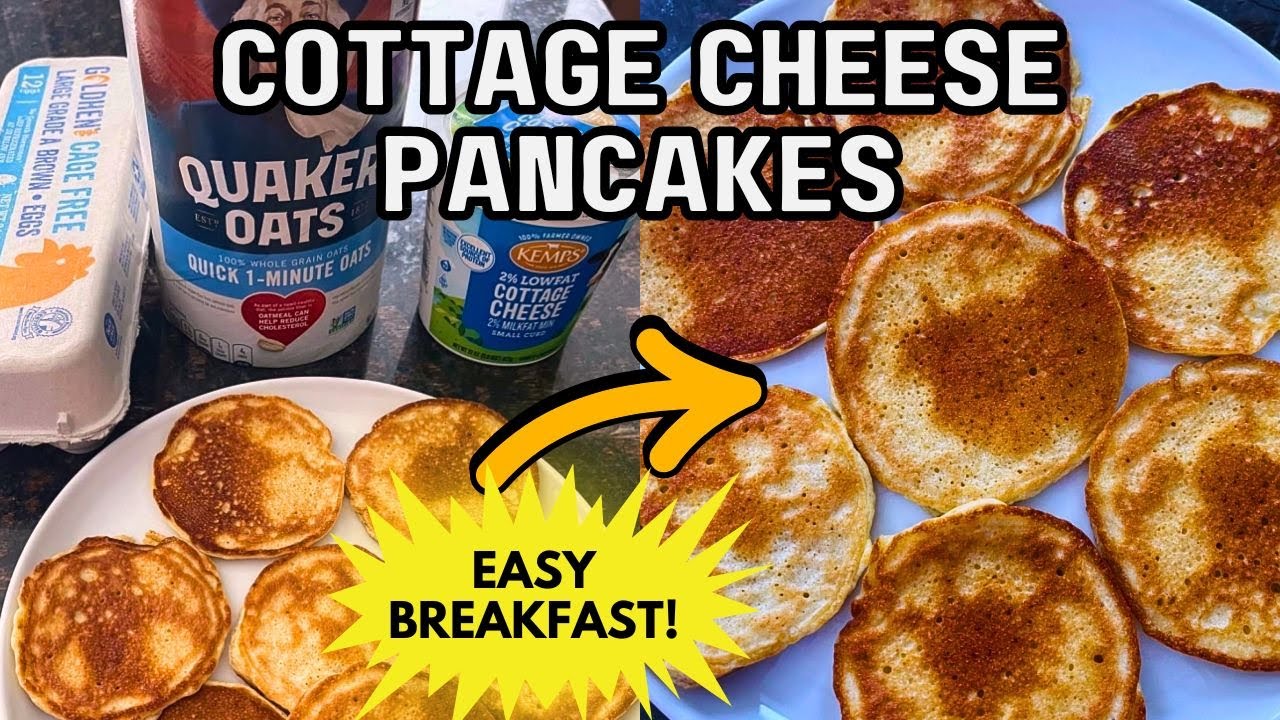 Cottage Cheese Pancakes: Protein-Packed Breakfast Hack 🥞 5-Min Fluffy & Healthy Recipe Made Easy 🔥