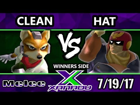 S@X 211 - Clean (Fox) Vs. Hat (Captain Falcon, Marth) - Smash Melee Tournament - SSBM