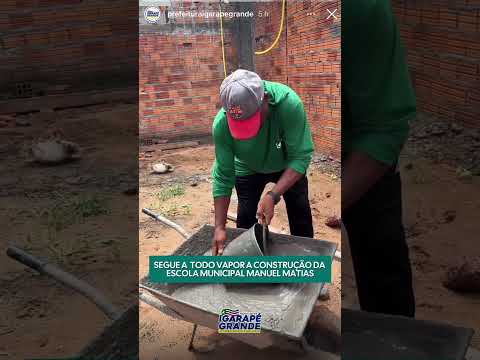 Construção de uma escola em Igarapé Grande-Ma.