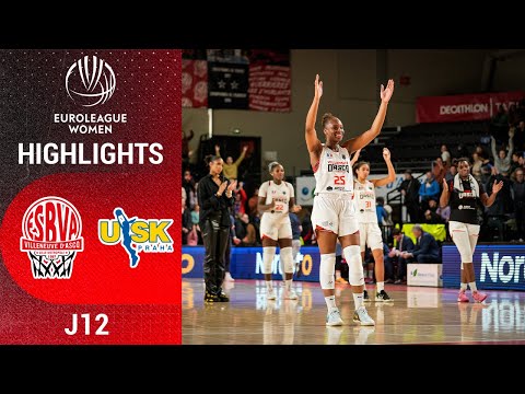 HIGHLIGHTS ESBVA-LM 🆚 USK PRAGUE | J12 EUROLEAGUE WOMEN