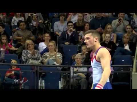 Dominick Cunningham - BRONZE - Vault 2nd - 2015 British Gymnastics Championships - Men's Masters