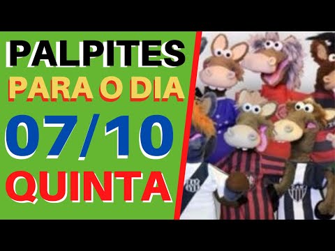 Palpites de Futebol para hoje 07/10. Quinta.