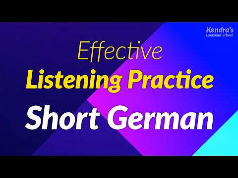 Effective Listening Practice of Short German Phrases
