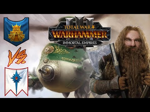 Summon The GYROBOMBER! Dwarfs vs High Elves - Total War Warhammer 3