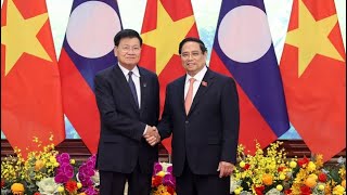 Thủ tướng Phạm Minh Chính tiếp Tổng Bí thư, Chủ tịch nước Lào