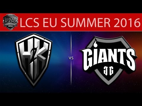 [LoL Highlights] H2k vs GIA Game 1 | LCS EU Summer 2016 (09.06.2016) - H2k-Gaming vs Giants Gaming