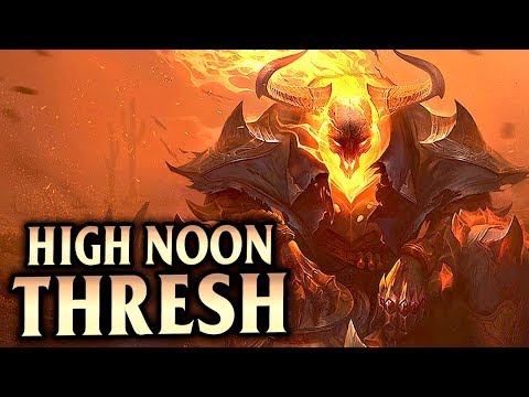 New High Noon Thresh Skin is Ghost Rider?! Thresh ADC One-Shots with Pikachu! - League of Legends S8