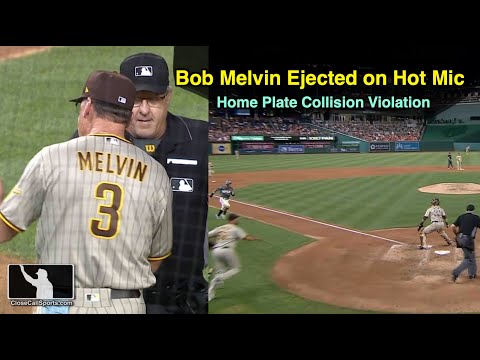 Ejection 127 - Bob Melvin Ejected On Hot Mic After Paul Emmel's HP Collision Replay Announcement