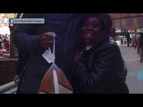 NYC Brooklyn Turkey Distribution For Thanksgiving