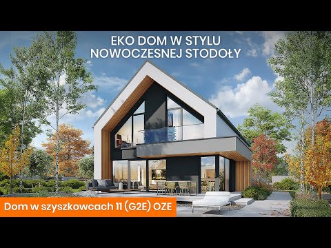 Dom w szyszkowcach 11 (G2E) OZE – Nowoczesny i energooszczędny dom - ARCHON+ Projekty Domów #dom