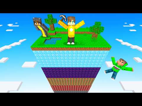 100 RANDOM Layers Minecraft ONE CHUNK Challenge!