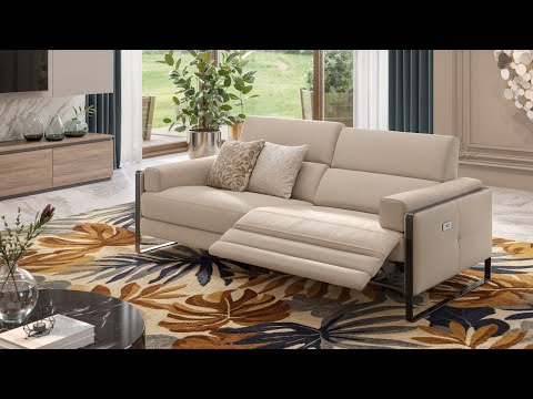 MILO Funktionssofa - Filigrane Kufen mit geradliniger Formsprache | Sofanella