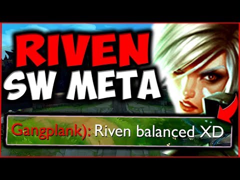 BECOME THE ULTIMATE LANE BULLY WITH RIVEN TOP! (SW+D-SHIELD) - S10 RIVEN GAMEPLAY! League of Legends