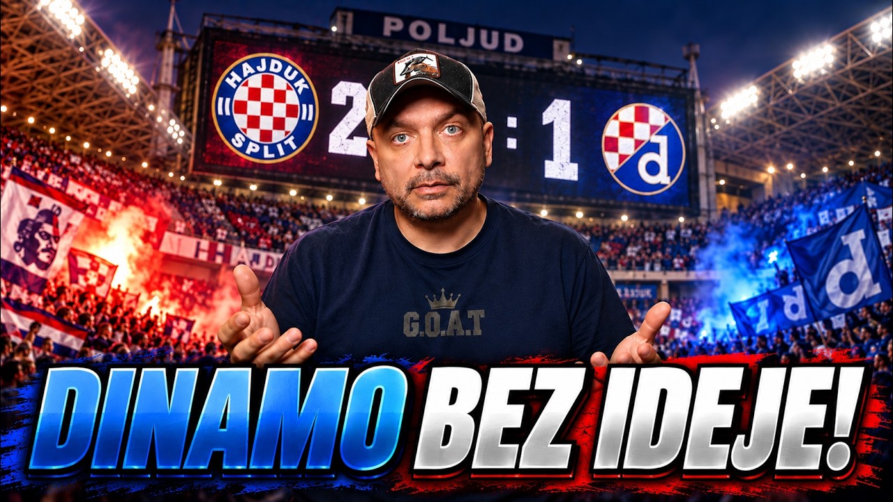 HAJDUK vs DINAMO 2:1! HAJDUK ZASLUŽENO...