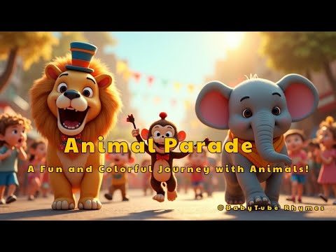 Animal Parade: A Fun and Colorful Journey with Animals! | BabyTube Rhymes