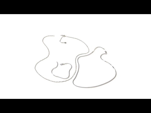 Sevilla Silver 3pc Necklace and Bracelet Set  71/4"