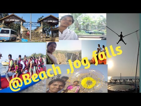 Udupi Malepi beach/ Murdeshwar beach/Jog falls/shimoga lion safari