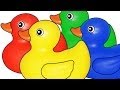 Rubber Ducks Teaching Colors Learning Basic Colours Video For Kids