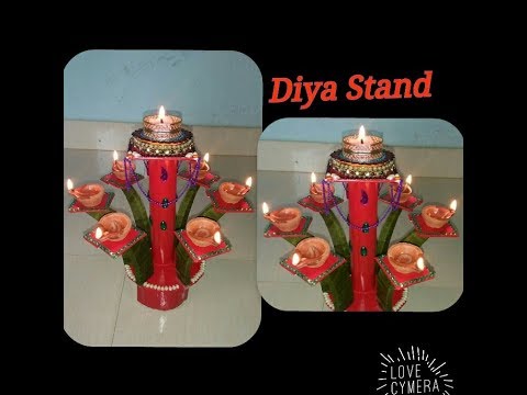 HOW TO MAKE diya stand/diya holder/DIY/ Art my passion 10 Video