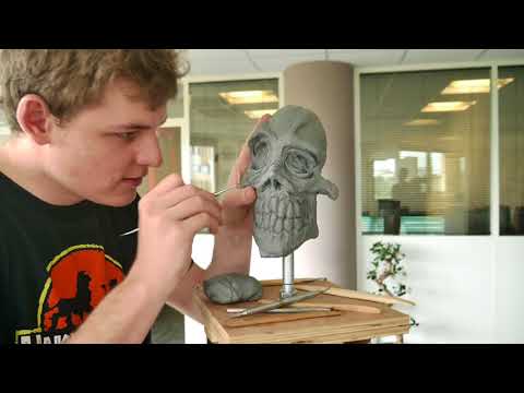 Zombie sculpting timelapse live demo at EPIIC