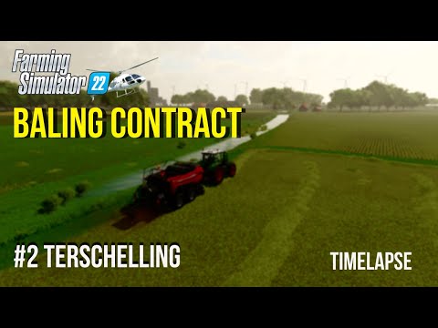 Terschelling doing a Baling contract[Farming simulator 22] Episode 2 Timelapse