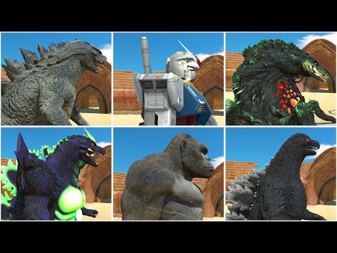 Godzilla 2014, Gundam, Biollante VS Super Godzilla, King Kong, Heisei Godzilla