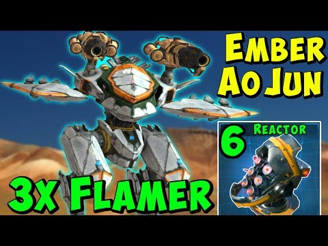 Tripple Ember AO JUN & Max Damage Modules - War Robots LIVE Gameplay WR