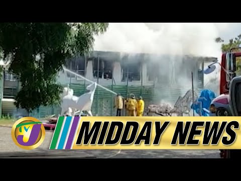 Fire at Edna Manley College Cocaine Seized in Mobay Jamaica TVJ News Sept 17 2021