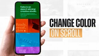 Wix Studio Scroll Effect | Background Color Change for an Agency Portfolio Website
